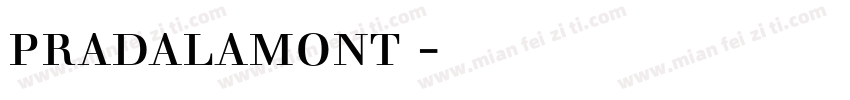 pradalamont 字体下载字体转换